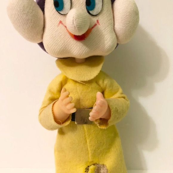 Vtg 1960s Gund Gunderful Creation Disney Snow White Dwarf Dopey Missing Tag - Picture 3 of 16